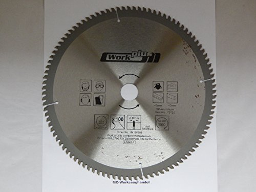 1 Lame de scie circulaire métal dur pour aluminium 300 x ø 30 mm 100 dents de scie pour l'alliage aluminium et plastique lame 73730 lames de scie