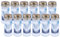 BOLSIUS - Lumière funéraire - Brûleur permanent - Blanc - N° 6 - Lot de 12 - Avec motif - Ciel - Durée de combustion jusqu'à 70 heures