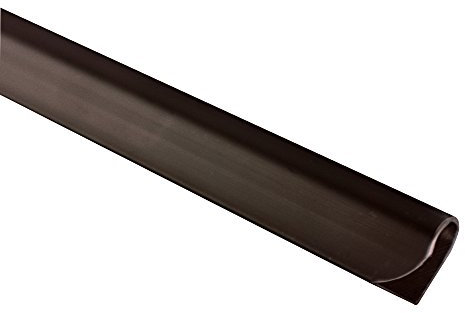 jarolift Befestigungsclips Klemmschienen für PVC Sichtschutzstreifen, Fester Halt, aus Kunststoff, 25er-Set, 15 x 190 x 8 mm, Braun