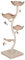 zooplus Cat ´s Flower XXL Arbre à chat avec 3 paniers de couchage avec coussin réversible, jouet pour chat, robuste et stable, hauteur : env. 183 cm