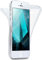 MoEx Cover doppia in silicone trasparente compatibile con iPhone 5s / 5 / SE (2016), custodia protettiva completa su entrambi i lati, cover anteriore e posteriore per cellulare