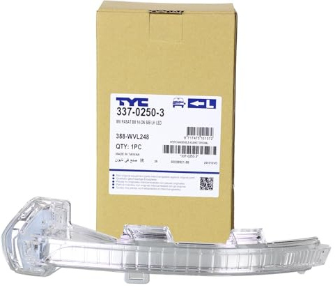 TYC 337-0250-3 Blinker mit LED Kompatibel mit VW Passat Variant 3G5, CB5 | 337-0250-3 für Passat Limo Variant Alltrack (3G, Cb)