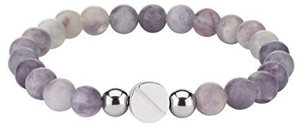 Liebeskind Berlin Beads-Armband LJ-0336-B-17 Purple Quartz & Edelstahl