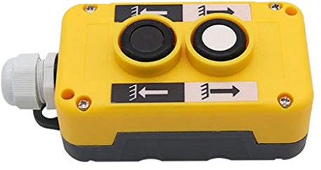 F Fityle Crane Button Switch Lifting, Hebebühne Drucktaster 2-Taster, Crane Kettenzug Push Control Button, Switch Heben Anhänger Controller, Kranzug Steuerung Notaus für Kran Hebezeug Anhänger