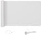 AXT SHADE Pantalla Privacidad Balcón 90x500cm Impermeable Ocultacion Balcon Protección Viento y Los Rayos UV con Ataduras de Cables para Exterior Terraza-Blanco