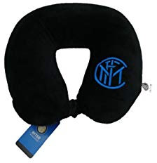 Inter Prodotto Ufficiale Cuscino Viaggio/TV, Nessun Genere, Nero, Taglia Unica
