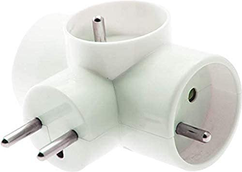 Zenitech DIO013104 Rallonge Electrique Adaptateur Multiprise 4 Prises-Triplite Laterale 3X16A