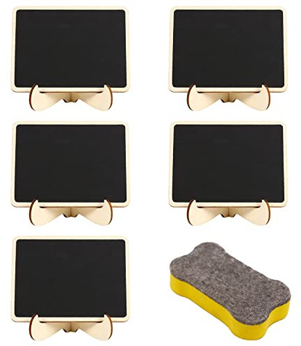 Tafel,Tafel Klein,Weihnachten Schiefertafel,Chalk Board,Mini Kreidetafel Set,Schiefer Staffelei,Kleine Schiefertafel,Abwischbare Mini Tafel,Kreidetafel Klein,Kreidetafel Geeignet für Versammlungen