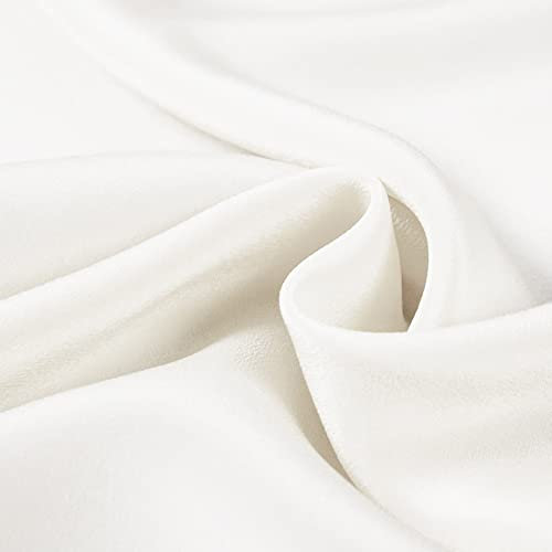 CISULI 100 % Seide Crepe De Chine 12 Momme Breite 140 cm Kleid Futter Stoffe Meterware Solid (26)