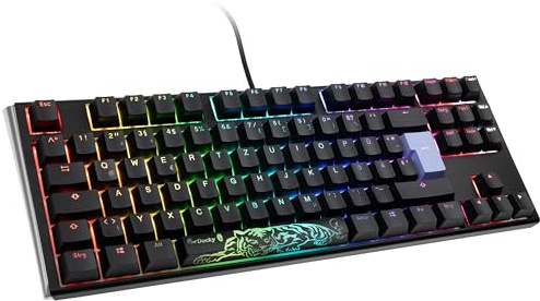 Ducky One 3 Classic Mechanische Tastatur - Mechanical Keyboard - Tastatur Gaming Mechanisch - Gaming Keyboard Mechanical - Mechanische Gaming Tastatur - TKL-Format 80% - MX-Black