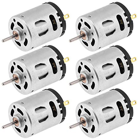 ChgImposs Moteur RS360 DC 6 V ~ 24 V 9800 tr/min ~ 24000 tr/min haute vitesse brosse de carbone micro moteur pour bricolage jouets sèche-cheveux ventilateurs électriques