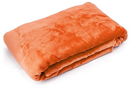 Deitert Wohn- und Kuscheldecke Aprikosenorange