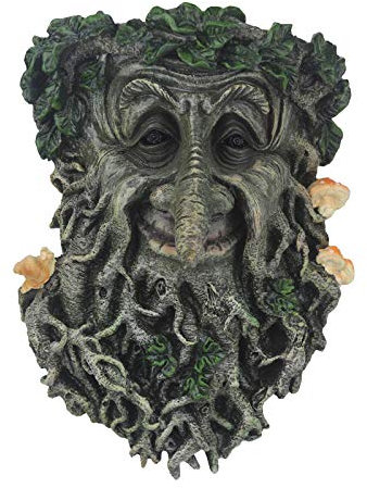 Duiaynke Baum Gesicht Kunst Skulptur Baum Gesicht Ing Pflanzer Alte Skulptur Statue Innen Außen Garten Dekoration
