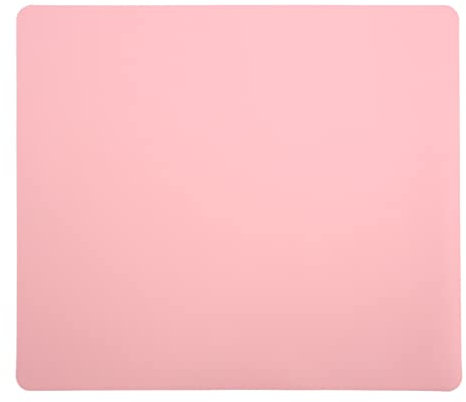 MOUMOUTEN Silikon-Bastel Matte, Hitzebeständige Silikonmatte, rutschfeste Tischmatte Arbeitsmatte Thekenmatte für Gießharz, Bastelarbeiten, DIY(Rosa)