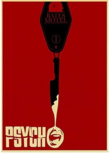 Poster Alfred Hitchcocks Psycho-Poster, Klassisches Vintage-Poster, Kunst, Wandposter Und Drucke, Leinwandgemälde, Heimdekoration 50X70Cm Kein Rahmen