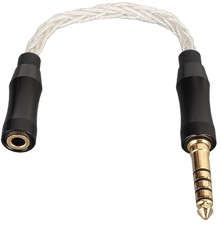 Kopfhörer-Adapterkabel, 3,5 Mm auf 4,4 Mm, Vergoldet, Leistungsstark, Langlebig, Kompatibel mit NW-WM1Z NW-WM1A MDR-Z1R TA-ZH1ES ZX300A Soundplayer (Silber)
