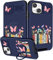 Funermei (2in1 for iPhone 15 Plus Case for Women Girls Cute Cover Girly Kawaii Pretty Teens Butterfly Books Aesthetic Design with Camera Cover and Ring Stand Funda for iPhone 15 Plus Phone Cases 6.7