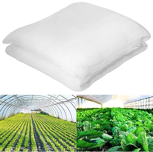 Gartennetze Gemüsenetz - 11x17m Insektennetz Feinmaschig Vogelnetz,Kulturschutznetz Pflanzenschutznetz Tunnel für Schädlings Kirschfruchtfliege Kohlfliegen,für Gemüsegarten Obstgarten schützen