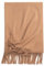 Momooda Schal Damen Winter aus 100% Alpaka Wolle, Wickelschal, Weiche, Warm Tücher, Schals mit Quast, Kamel