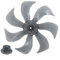 14 Inch Lightweight Plastic Fan Blade 7 Leaves Stand/Table Cooling Fanner Blade Replacement Accessories With Nut Cover Grey(1 Pc)
