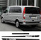 SUKORI Karosserie-Seitenstreifen-Aufkleber,für Mercedes Benz Vito V Class Viano W638 W639 W447 Marco Polo EQV,Auto-Karosserie-Tür-Dekor-Aufkleber,Vinyl Aufkleber Außenzubehör,A-Black