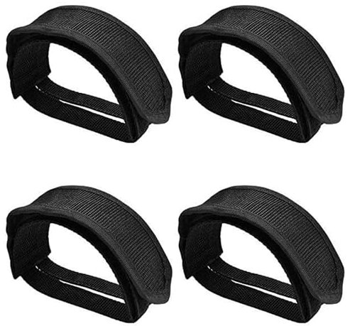 GIONAR 4 Stück Fahrradpedalriemen, Anti-Slip Pedalriemen Fahrrad, Fahrrad Pedal Straps, Fahrrad Anti-Rutsch-Doppelklebebänder Pedal Zehenclip Riemen für Heimtrainer und Indoor Fahrrad Pedale