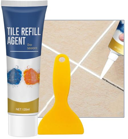 Tile Grout Repair, Bath Repair Kit White,Bathroom Grout, Grout Paint White,Grout Pen Cream,Bathroom Grout, Grout Reviver White For Bathrooms Kitchen Floor Tile, Grout Repair, Wall Lines
