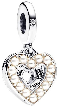 Femme Charms- Chère maman Argent Sterling 925 Pendentif avec Zircon Cubique pour Bracelet