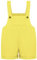 Sywiyi Salopette da ragazza, tuta corta, tuta intera in cotone, pantaloncini estivi, giallo., 110-116