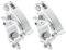 sourcing map Light Truss Clamps, Aluminum Alloy Stage Lighting Pipe O Clamp for 1.5-1.61inch OD Tube Max Load 220Lb Single Buckle, 2Pcs