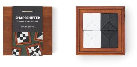 Iron & Glory Shapeshifter Wooden Board Game | Board Games | Board Games In Box | Coffee Table Decor | Mini Games & 3D Puzzle | Wooden Living Room Accessories