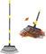 Rechen für Blätter, 25 Zinken, 45,7 cm breit, großer Laubbesen, strapazierfähig, für Rasen, 1,8 m, verstellbarer Rasen, Hof, Erwachsene, Kinder, Metall, Gartenrechen für Hühnerstall, Strauch,