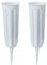 2 Pieces Grave Vases with Spikes, Plastic Flower Holder for Cemetery, Flower Vase Grave Decorations for Cemetery Headstone Graveside (Grey 2PCS)