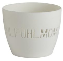 Gift Company [W1025] Agra, Windlicht, Wohlfühlmoment, Porzellan, weiß