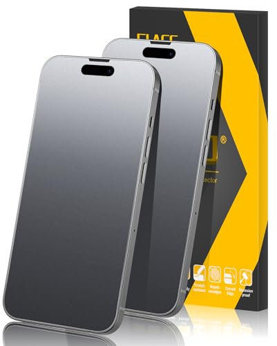 JEHOO 2 Pack for iPhone 14 Pro Max Matte Anti-Glare Screen Protector, Anti-Reflection, Anti-Fingerprint, Smooth as Silk 9H Tempered Glass Film with Installation Frame