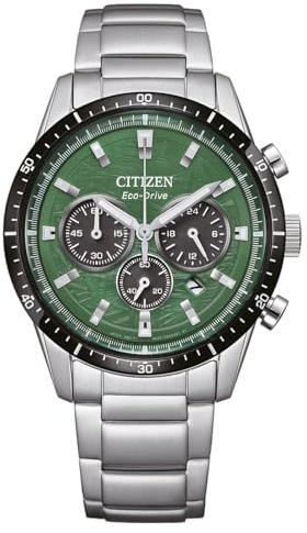 Citizen Men's Chronograph Eco-Drive Watch with Stainless Steel Strap CA4624-56X