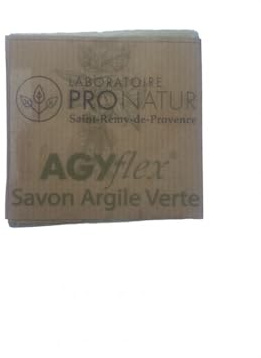 Laboratoire Pronatur - AGYflex® Gesichtsseife, grüner Ton & Minze, ideal für Mischhaut bis fettige und junge Haut, entgiftend, mattierend und weichmachend – 100 g