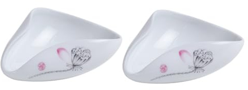 ABOOFAN 2 Pack Ceramic Tea Spoons Tea Scoop Tealeaf Dispenser Kung-fu Tea Set Parts Ergonomic Half-Ball Design Antique Lotus Pattern