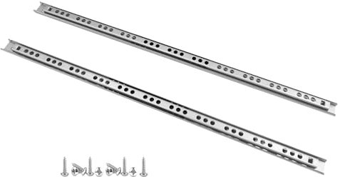 Schubladenschienen 350mm x 17mm Nut, 3 Paar Teilauszug Kugelauszug, Schubladenauszug Schubladenauszüge Schubladenführungen Schienen für Schubladen Schubladen Schienensystem belastbar bis 10 kg