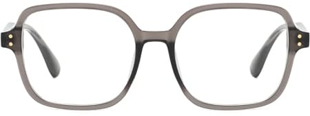 LJCZKA Quadratisch Blaulichtfilter Brille Groß Damen Herren Anti-Müdigkeit | Rechteckig Brille Ohne Stärke Vintage 90er für Computer Bildschirm