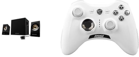 Logitech Z533 2.1 Lautsprecher-System & MSI Force GC30 V2 White Kabelloser