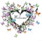 English Welcome Love Butterfly Garland Adesivo decorativo per porta d'ingresso
