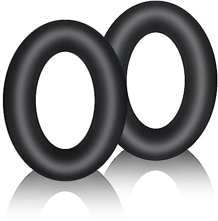 Adhiper Fundas protectoras de silicona para auriculares Bose QuietComfort Ultra, resistentes al sudor y fáciles de lavar, no aptas para otros auriculares Bose (negro)