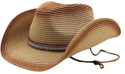Generisch Paquete de muestra Panamá Sombrero de vaquero Sombrero de verano Sombrero Panamá Sombrero de paja del sol con ala ancha Sombrero de playa Sombrero de verano Mujer Gorra de sol Mujer Cowboy