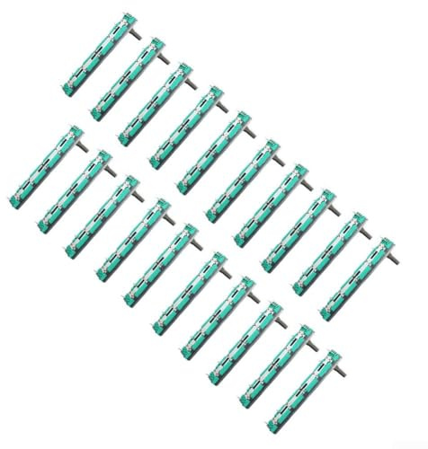 Dual Linear Slide Potentiometer Handle Fader Variabler Widerstand für Audio- und Video-Geräte wie Mischpulte, Lautsprecher, Fernseher, Lautstärke- und Toneinstellung