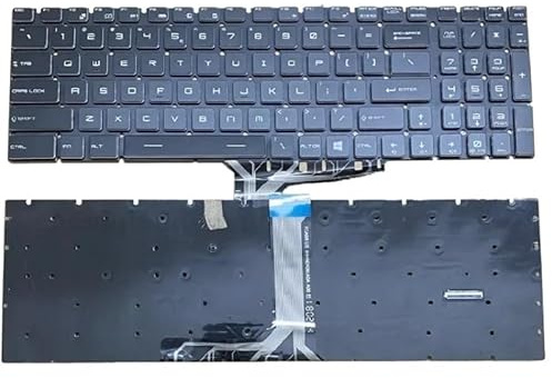 YLGOZFM US For MSI GS75 for Stealth GP65 GP75 for Leopard 9SE 10SE 10SF 8SE 8SG 9SD 9SF Laptop Keyboard W/Per-Key RGB Backlit Easy to replace