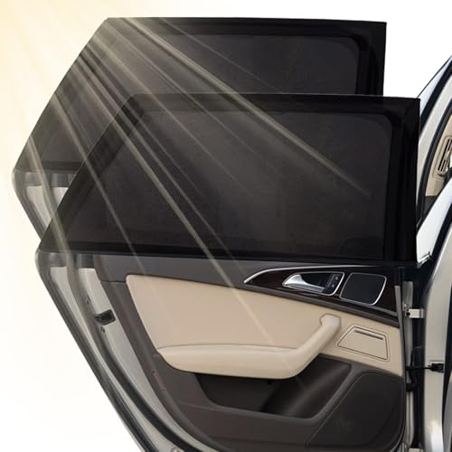 Parasol para Coche para Mercedes-Benz CL203 C180 C200 C220 C230 C320 C350 C30 AMG C32 AMG Coupe 2001-2006, Ventanillas Laterales Traseras Protección UV Premium Cortina Opaca Transpirable Anti-Calor