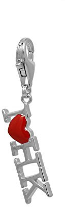 Esprit Charm Damen-Anhänger HK Love 925 Sterling Silber ESCH90904A000