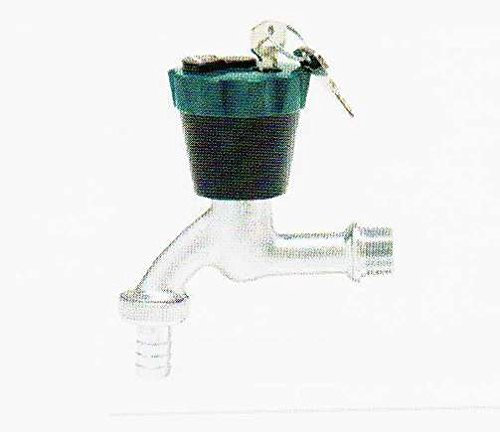 Wasser-Safe Auslaufventil 3/4 mit Schlauchverschr. matt verchromt