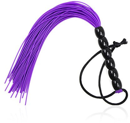 Boowhol Kürbisflasche Peitsche Silikon Gummi Klein Peitschen erotische SM Reitpeitsche Reitgerte (Lila)